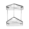 Maxiflow Bonyo 2 Sponge Holder Corner Shelf Chrome 18x18 cm