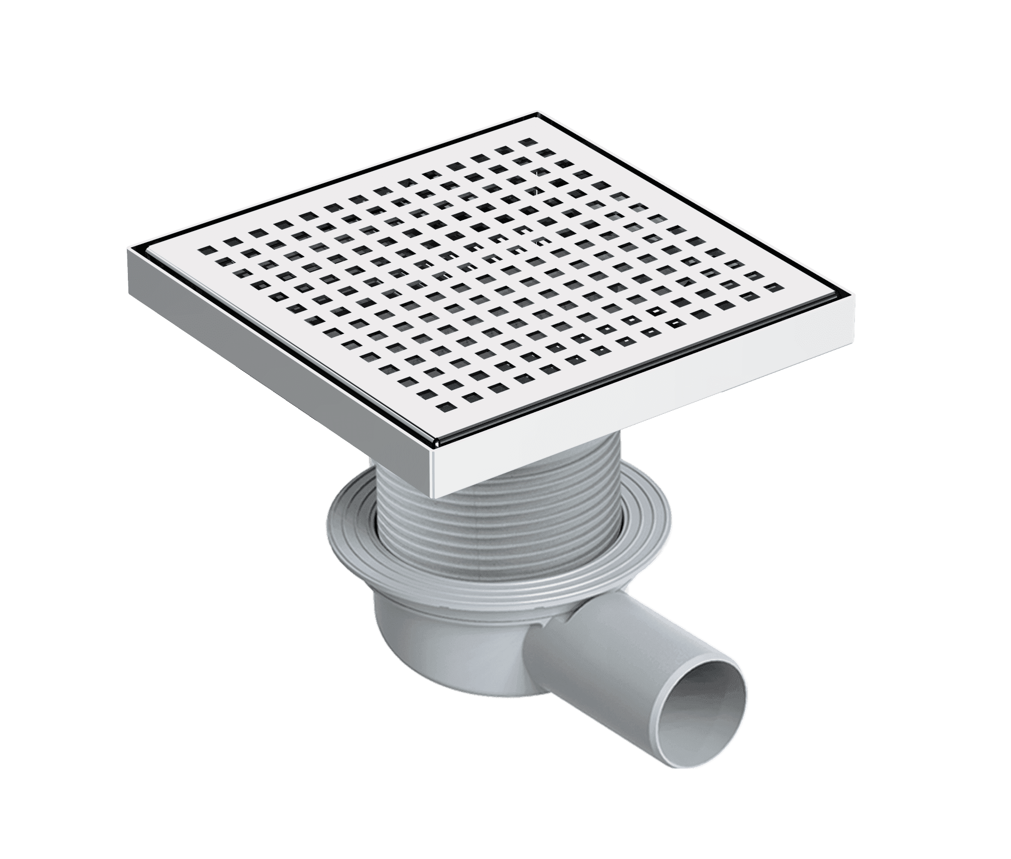 Maxiflow Square Series 360° Shower Channel Side Ø 50 20x20 cm