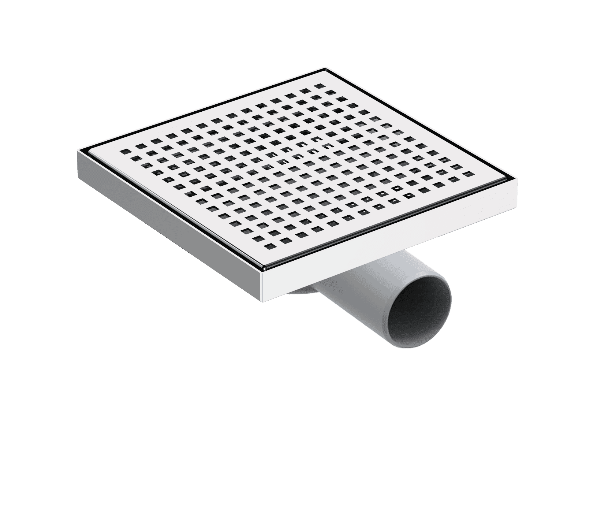 Maxiflow Square Series Legal Shower Drain Side Ø 50 Side 20x20 cm