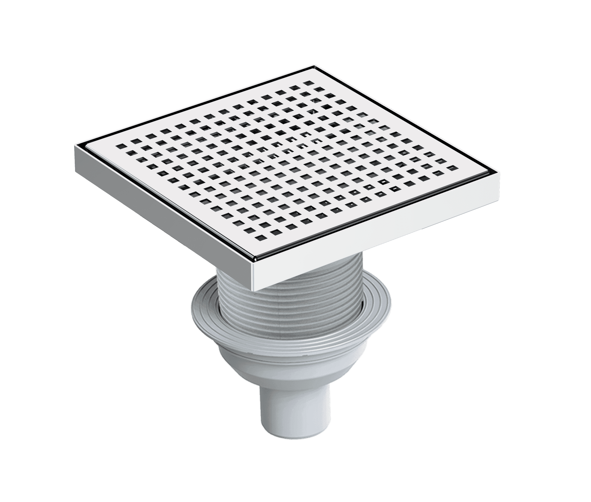 Maxiflow Square Series 360° Shower Channel Bottom Ø 50 20x20 cm