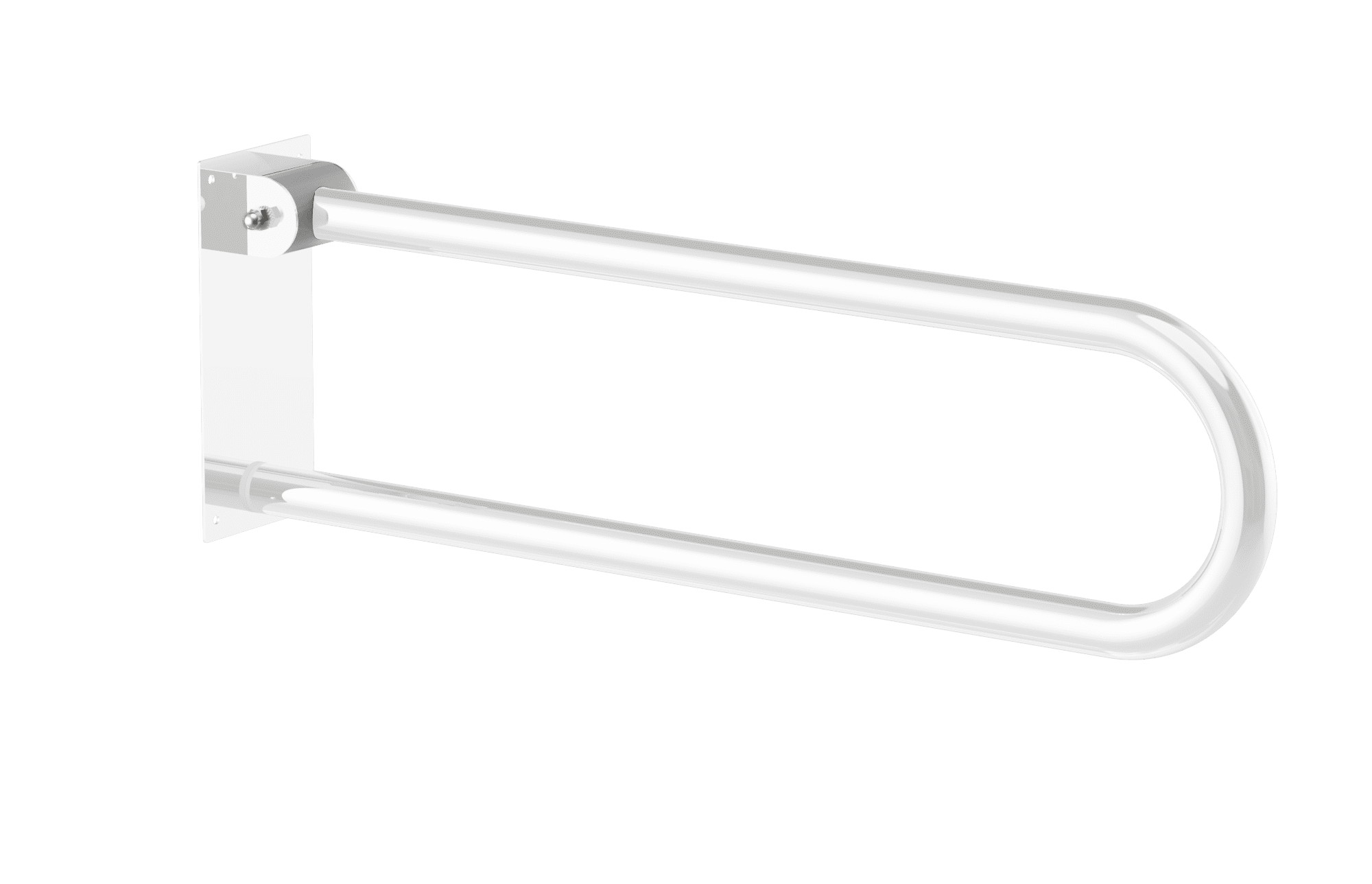 Maxiflow White Articulated Grab Bar for Disabled