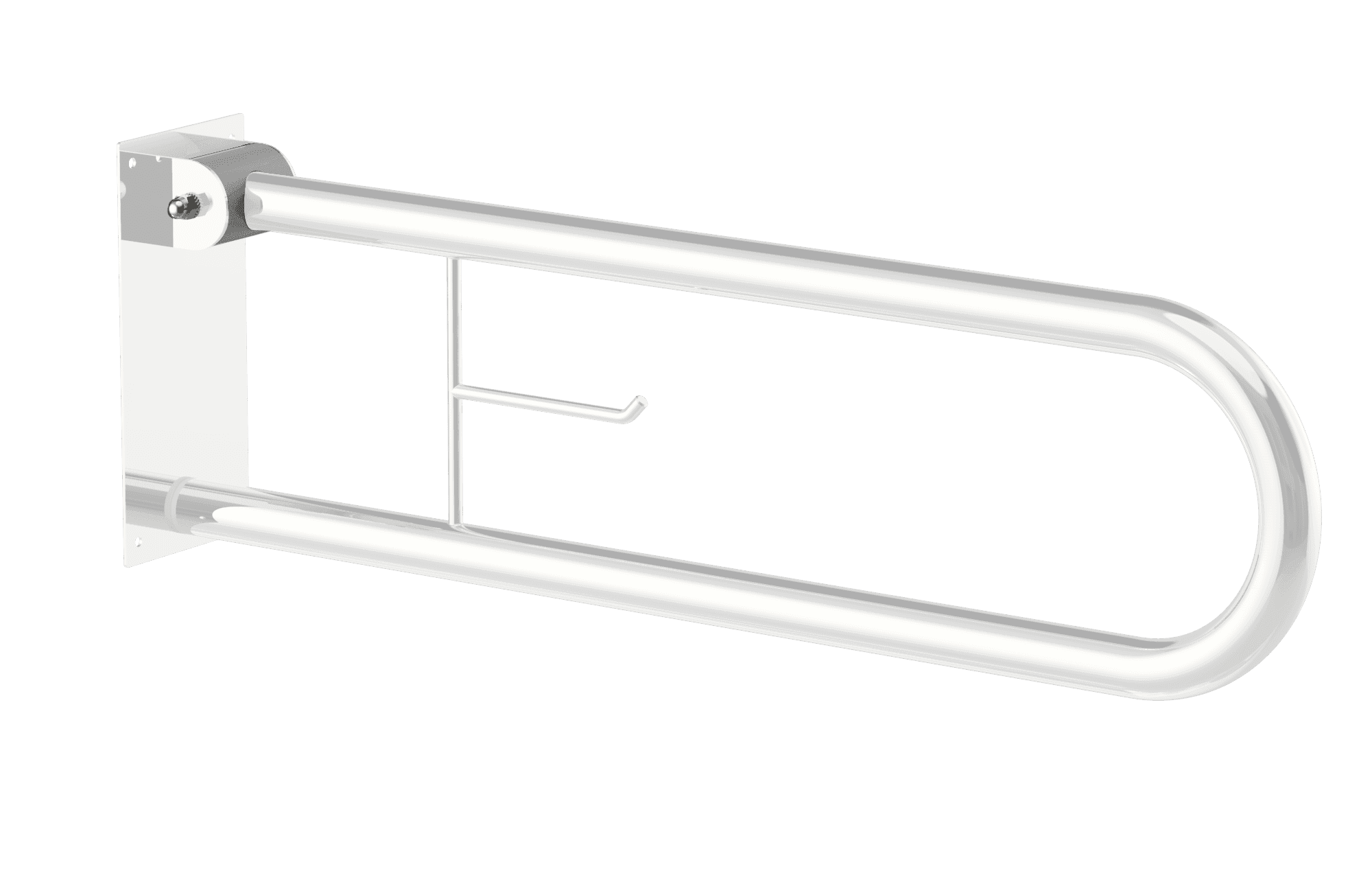 Maxiflow White Articulated Grab Bar for Disabled