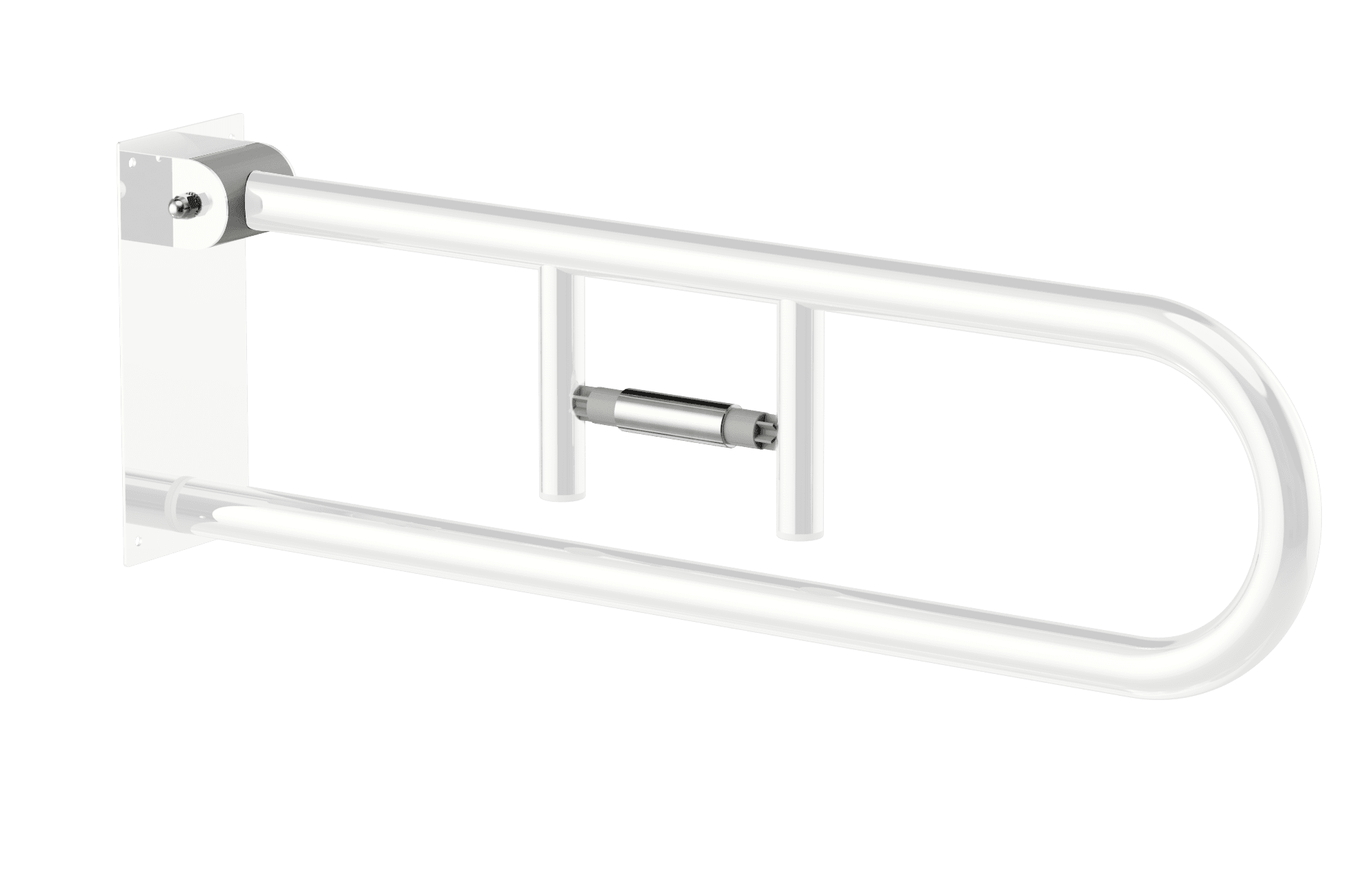 Maxiflow Articulated Roller Paper Holder Grab Bar for White Disabled