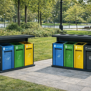 ColorSort Modular Recycling Bin System