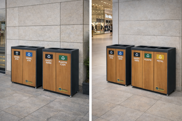 WoodPanel Modular Recycling Station