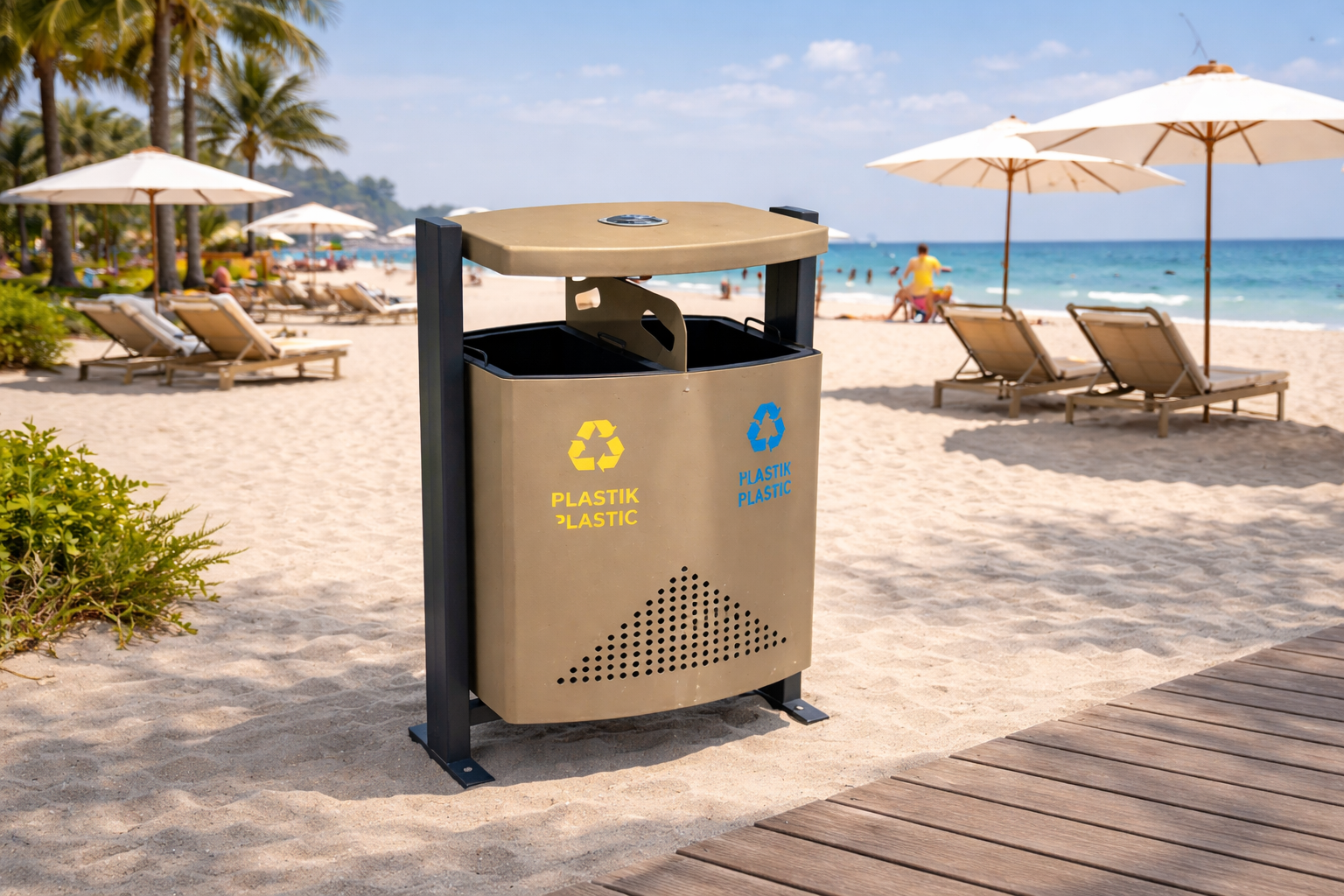 PanelTop Dual Recycling Bin