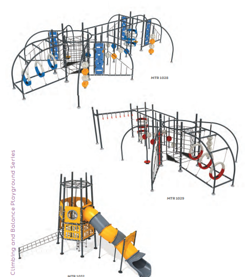 Climbing Structure with Slides & Play Panels