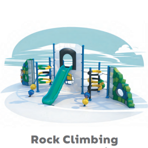 Rock Climbing Panel Set with Slide