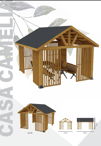 Casa Camelia Series – Modern Traditional Roof Outdoor Structures