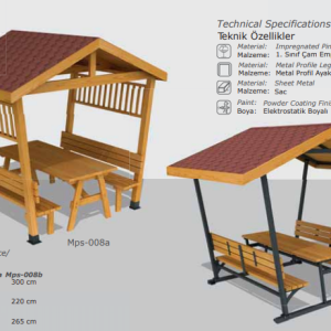 Pavilion Series – Compact Picnic & Seating Shelters
