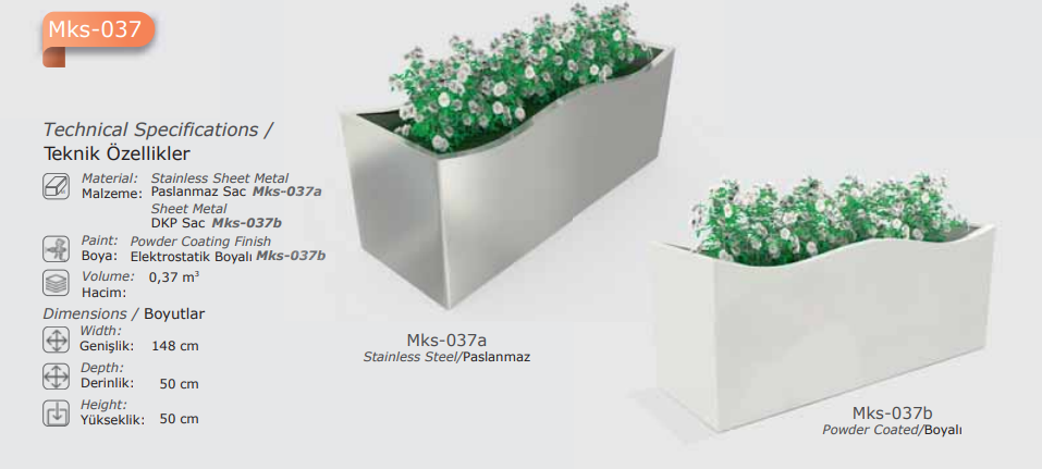 FlowEdge Rectangular Decorative Planter - Image 4