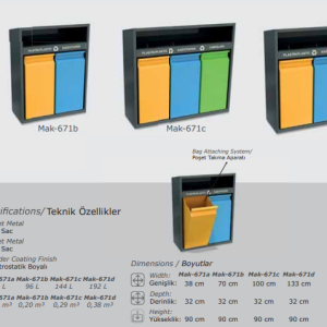 Alternative view of MultiSort Compact Recycling Station