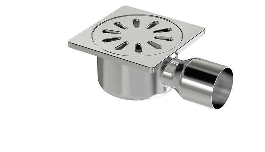 Premium Stainless Floor Drain Side Ø 32 10x10