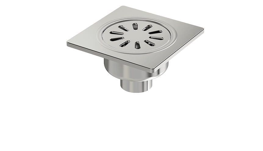 Premium Stainless Floor Drain Ø 70 15x15