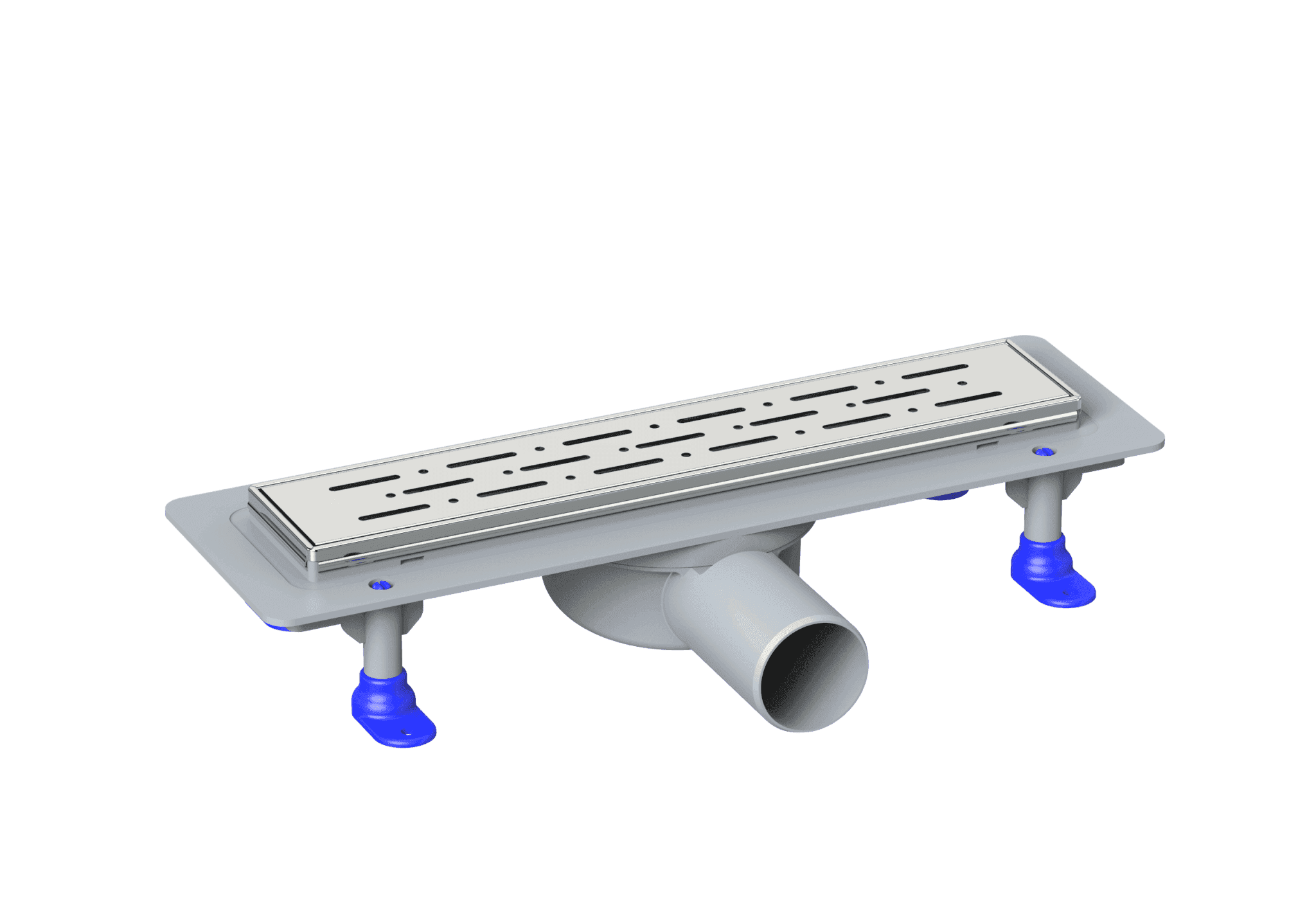 Maxiflow Prime Shower Drain Framed Side Outlet 33cm