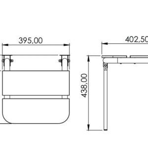 Alternative view of Maxiflow Wooden Disabled Shower Seat