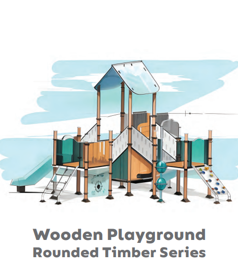 Why Municipalities in UAE Choose Wooden Playground: Rounded Timber S