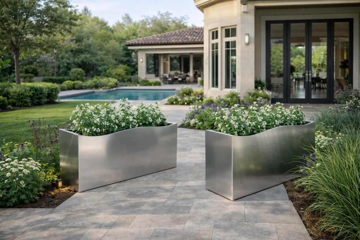FlowEdge Rectangular Decorativ vs Forma Stainless Steel Planter: Bes