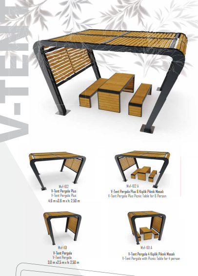 V-Tent Series – Modern Angular vs Two-Layer Wooden and Metal Leg: Be