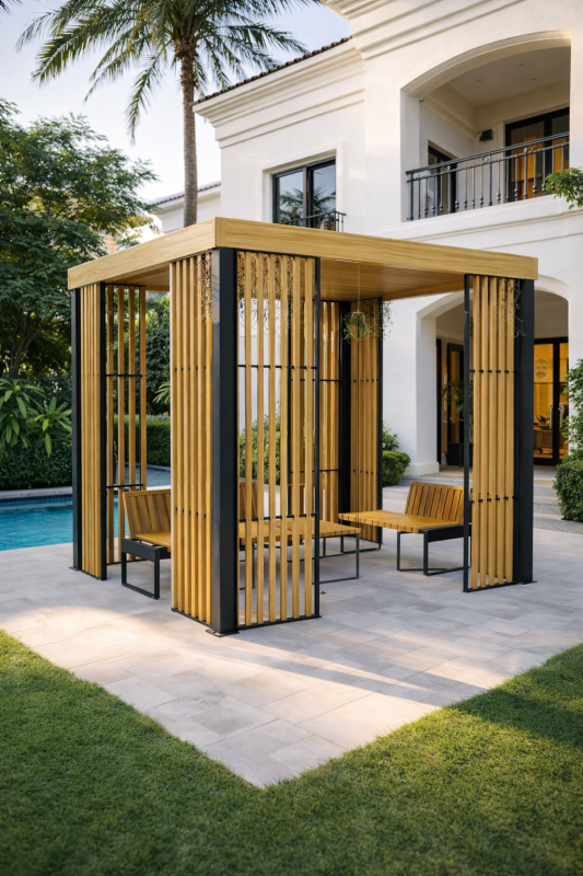 Why Municipalities in UAE Choose Fold Series – Modular Wooden Perg