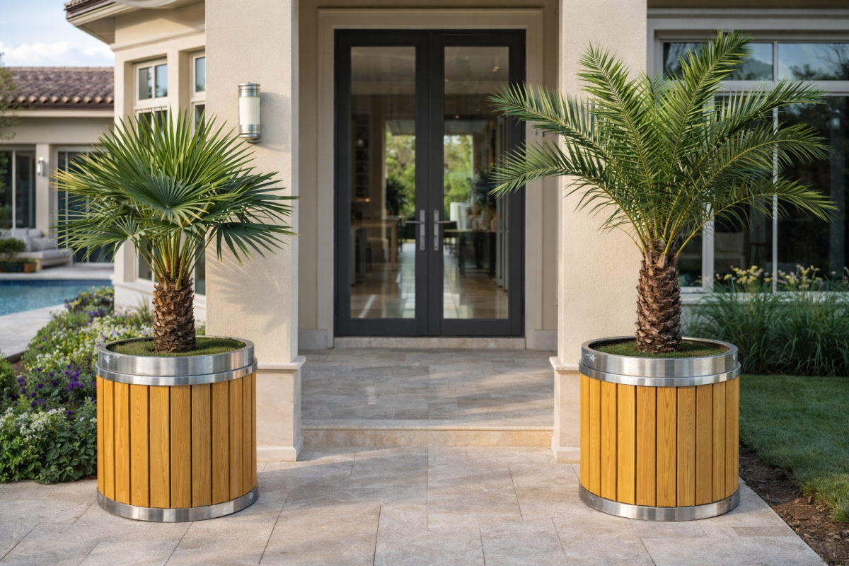 Why Offices in UAE Choose WoodRing Stainless Steel Planter for Flowe