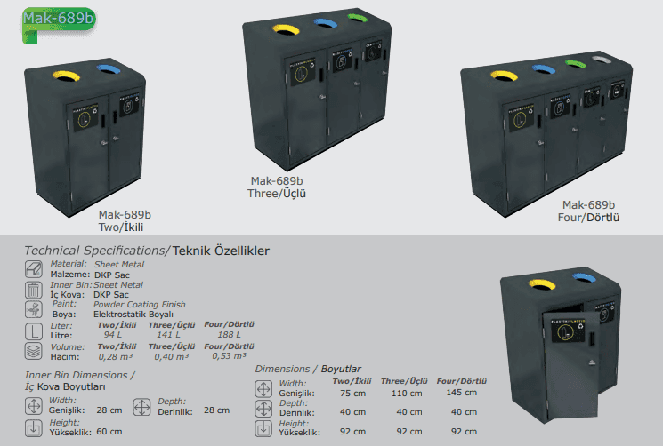 Product Spotlight: Multi-Compartment Metal Recycle Bin - Premium Recycling Waste Bins for UAE